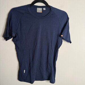Icebreaker Women's Blue Merino Wool 200 Bodyfit Slim Fit Shirt - Size S Small‎